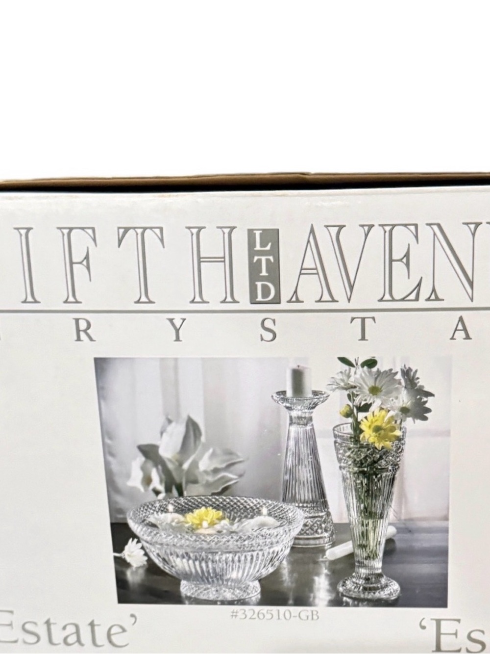 Fifth Avenue Crystal Clear Decorative Vase